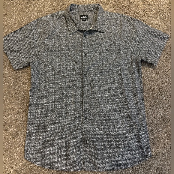 O’Neill Button Up Dress Shirt Short Sleeve - Picture 1 of 3